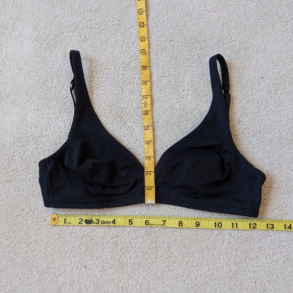 Hanro Cotton Sensation Wireless Black Bra Size 32c - Picture 7 of 7